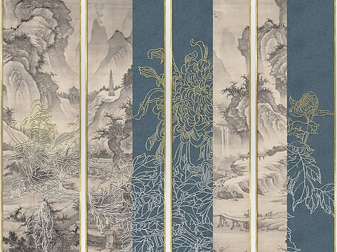  新中式挂画  抽象画 艺术画 