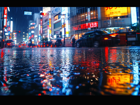  夜晚都市外景 