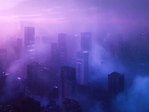  夜晚都市外景 