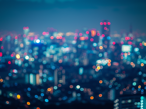  夜晚都市外景 