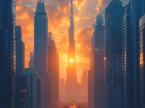  夜晚都市外景 