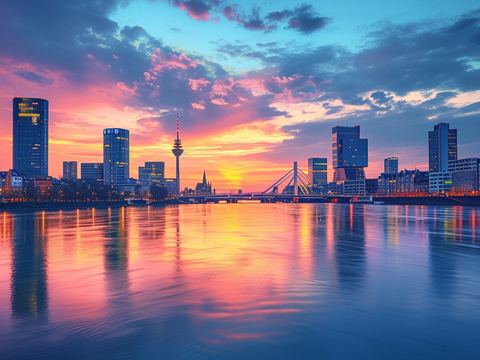  夜晚都市外景 