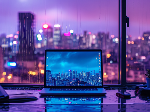  夜晚都市外景 