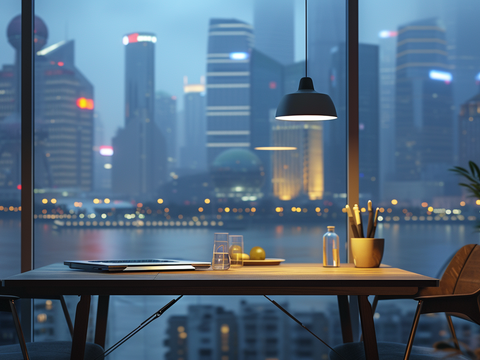  夜晚都市外景 