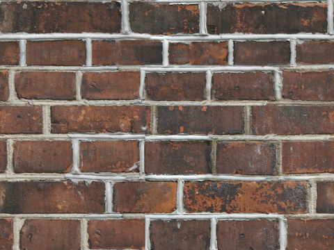  外墙砖石，红砖，长条砖无缝贴图 