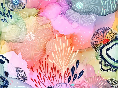  墙绘 壁纸 儿童墙绘 墙纸 画 