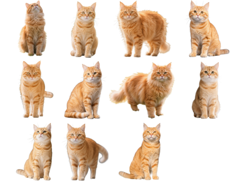  PS免抠宠物猫 宠物 橘猫 小猫咪 居家宠物 