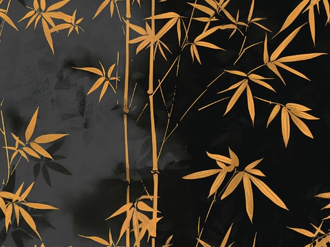  中式竹子竹林壁纸壁画 