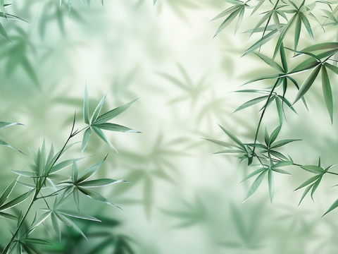  中式竹子竹林壁纸壁画 