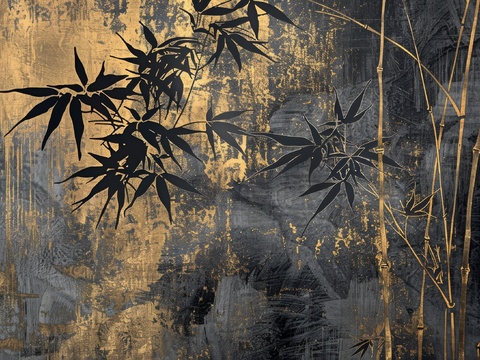  中式竹子竹林壁纸壁画 
