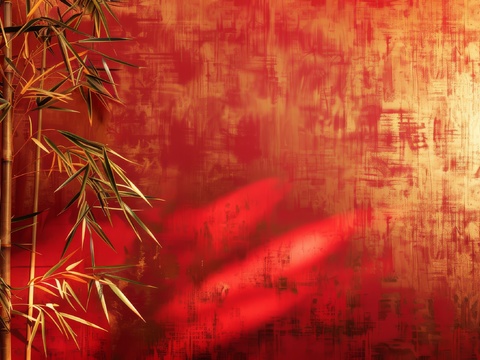  中式竹子竹林壁纸壁画 