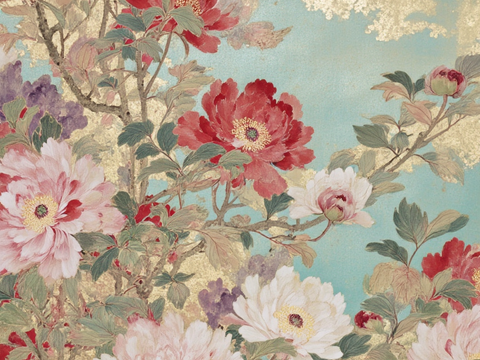  植物装饰画 中国画 油画 挂画 