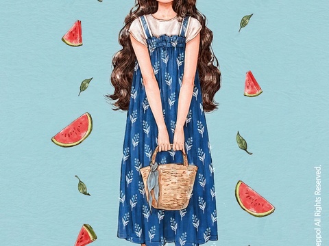  艺术挂画 挂画 装饰画 艺术画 水彩插画 
