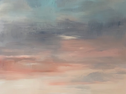  水彩小人大景 艺术挂画 挂画 装饰画 艺术画 