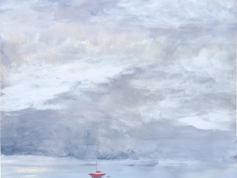  水彩小人大景 艺术挂画 挂画 装饰画 艺术画 