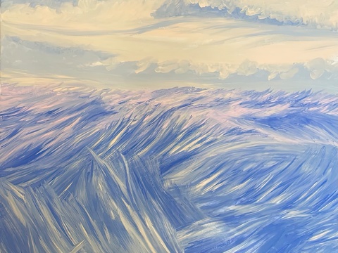  水彩小人大景 艺术挂画 挂画 装饰画 艺术画 