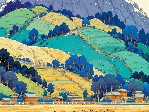  新装饰主义 田园装饰挂画 