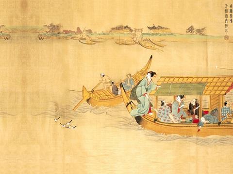  日式古代人物画 古风 