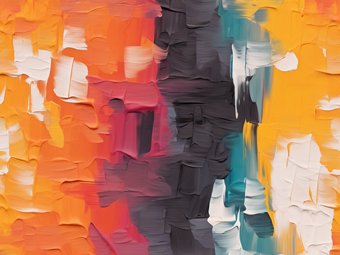  卡通 色彩  笔触 