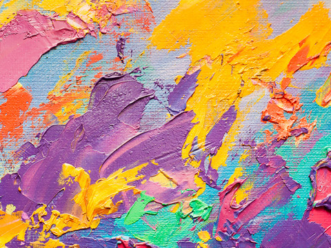  油画背景 水彩 壁纸  色彩丰富 儿童 艺术 壁纸 