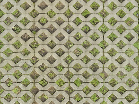  无缝户外植草砖 