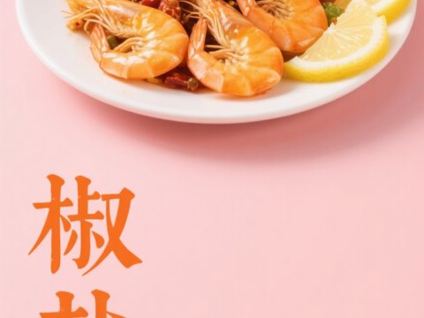  海鲜虾蟹鱼餐饮海报 