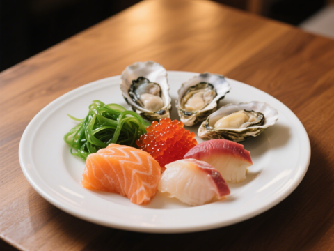  海鲜虾蟹鱼餐饮海报 
