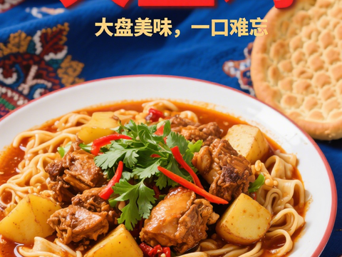  新疆美食兰州拉面 