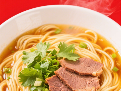  新疆美食兰州拉面 