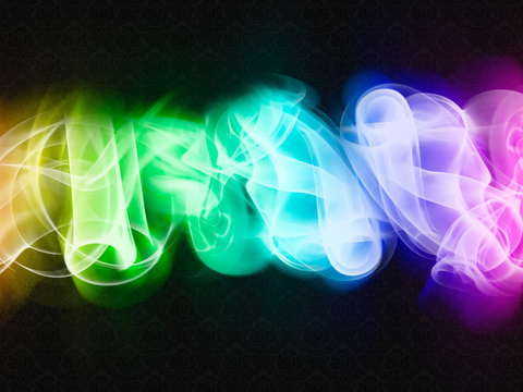  现代屏幕 地貌 烟雾 炫彩 科幻 