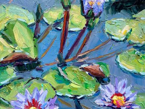 植物油画 