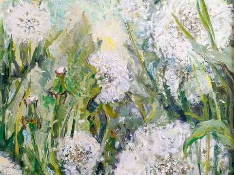  植物油画 