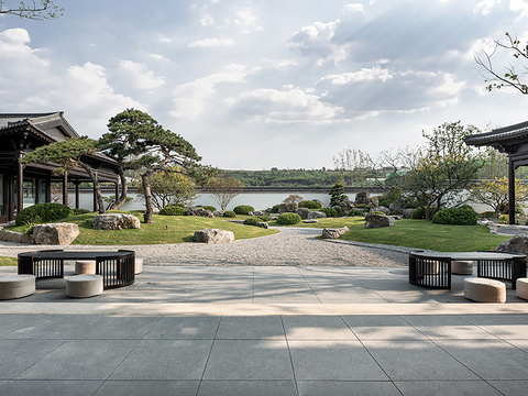  庭院外景 別墅外景 公園外景 外景貼圖 