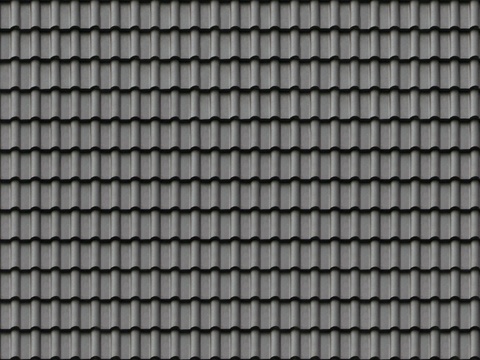  无缝青灰色水泥瓦 