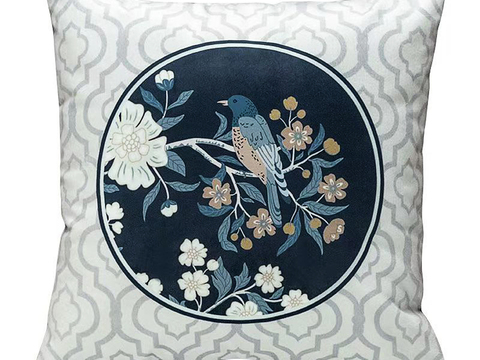  中式抱枕 枕頭 印花抱枕 