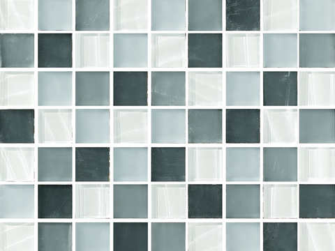  绿色渐变小方块马赛克 厨房卫浴瓷砖 墙砖 