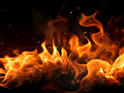  火 火焰 