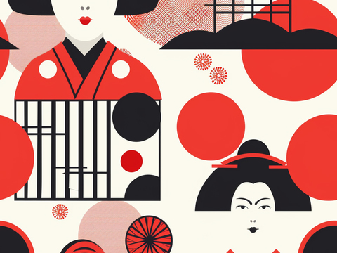  日式壁纸 壁纸 墙画 墙纸 