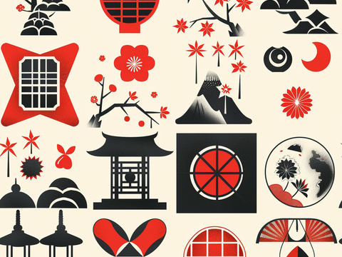  日式壁纸 壁纸 墙画 墙纸 