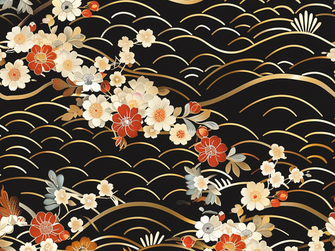  日式壁纸 壁纸 墙画 墙纸 