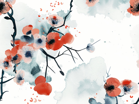  日式壁纸 壁纸 墙画 墙纸 