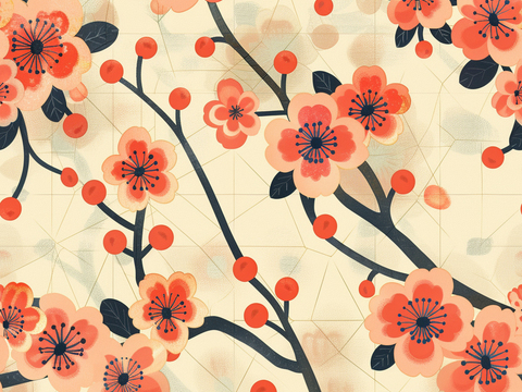  日式壁纸 壁纸 墙画 墙纸 