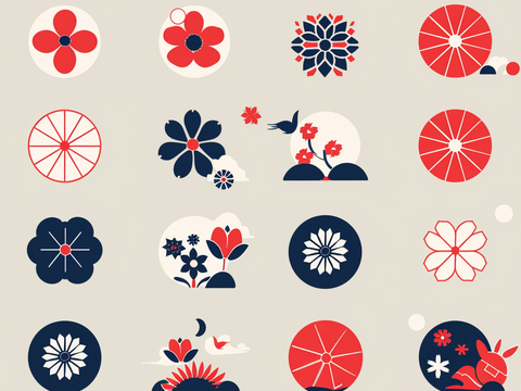  日式壁纸 壁纸 墙画 墙纸 