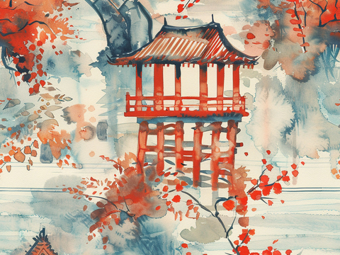  日式壁纸 壁纸 墙画 墙纸 