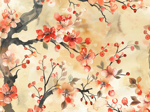  日式壁纸 壁纸 墙画 墙纸 