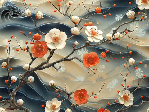  日式壁纸 壁纸 墙画 墙纸 