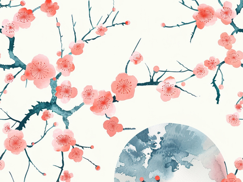  日式壁纸 壁纸 墙画 墙纸 