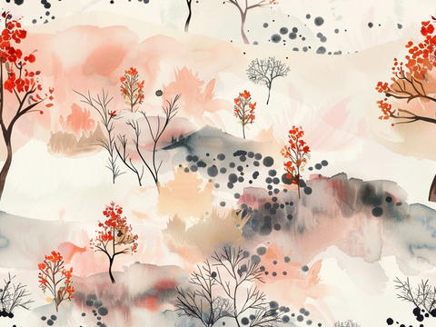  日式壁纸 壁纸 墙画 墙纸 