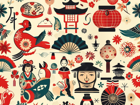  日式壁纸 壁纸 墙画 墙纸 