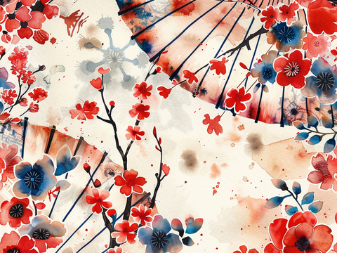  日式壁纸 壁纸 墙画 墙纸 